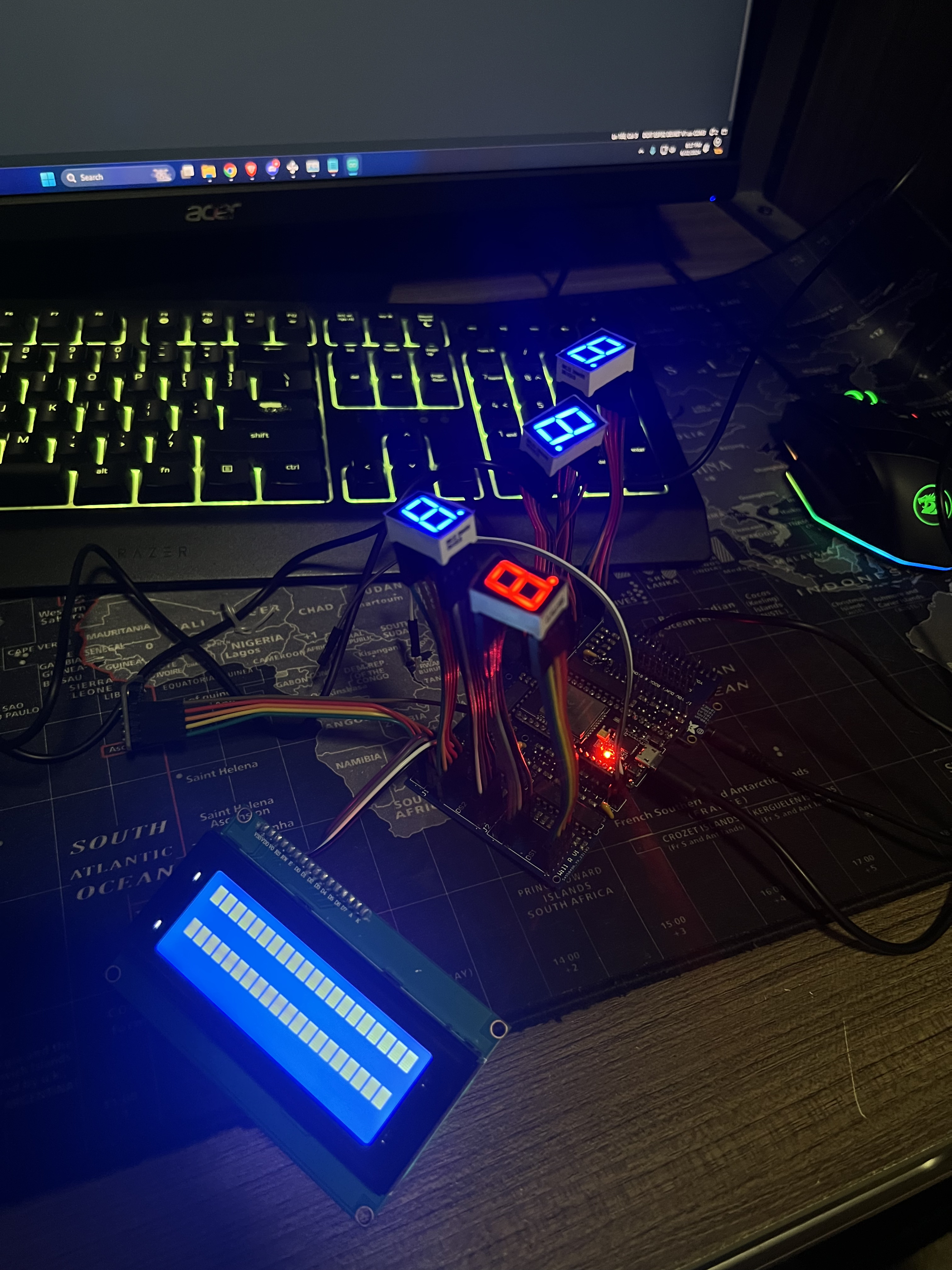 PCB powered on