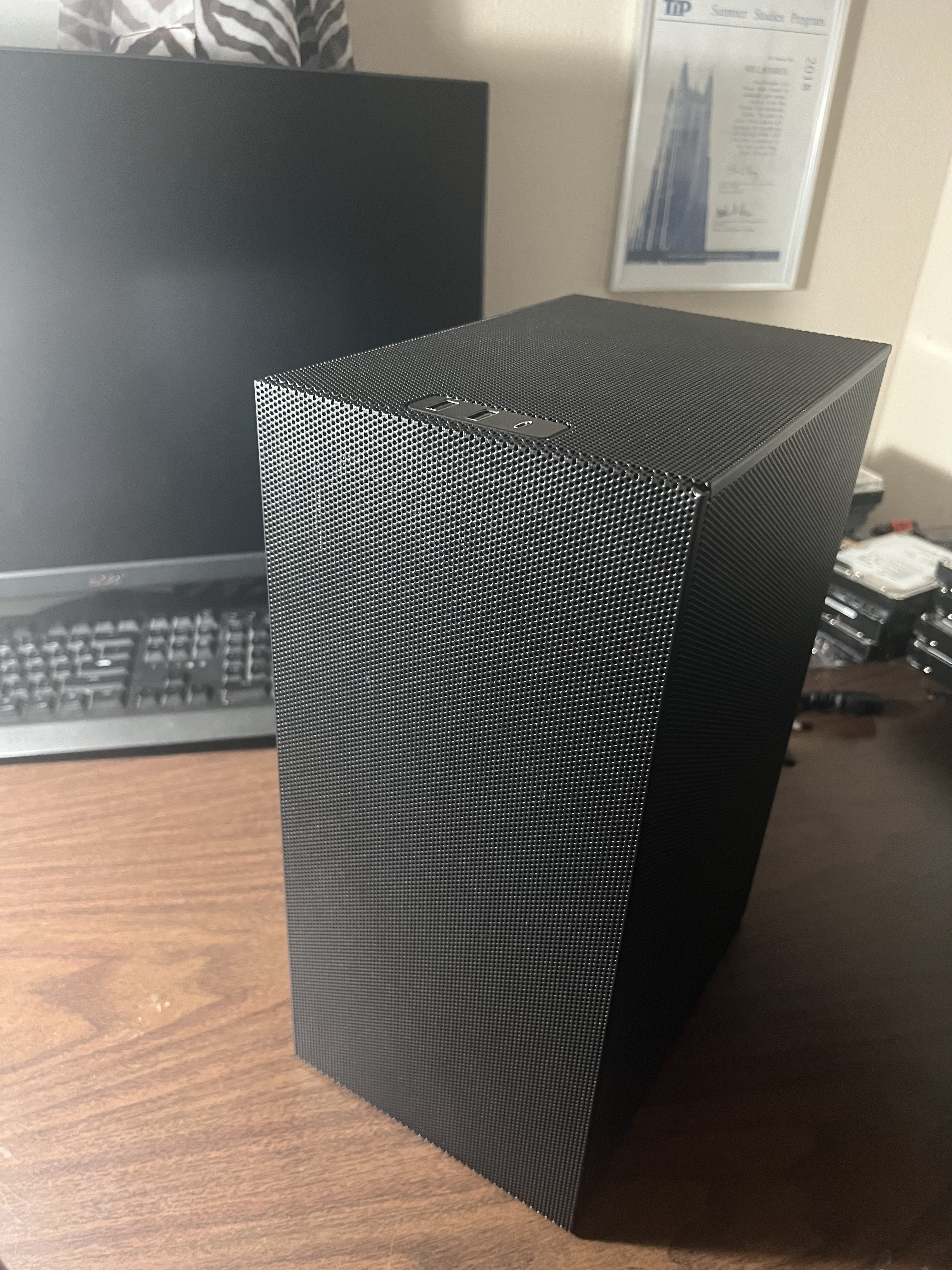 Outside view of the finished case